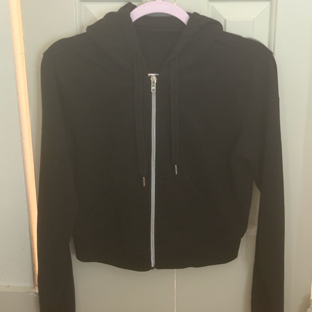ALO Yoga Black Hoodie with Zipper